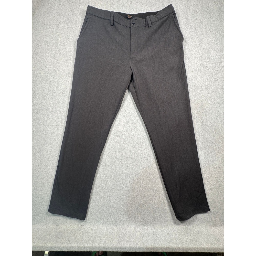 Quince Mens Ultra-Stretch 24/7 Chino Pants Charcoal Grey 36x30 Drawstring Travel